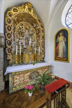 Side altar with black Madonna