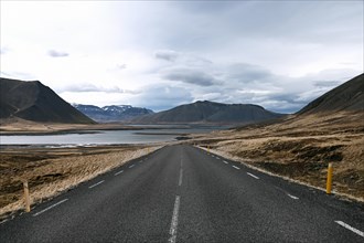 Road on the Snaefellsnes Peninsula in the West of Iceland