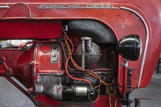 Porsche Diesel single cylinder engine in a tractor