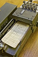 IBM: The historic Hollerith punch was used to record data on punched cards. Punch cards were an important tool for data entry and data processing