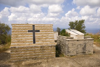 Christian graveyard in bYblos Lebanon Middle East