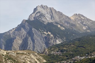 Mountain massif of the Croix des Tetes near St. Michel de Maurienne