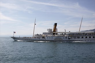The historic paddle steamer Montreux