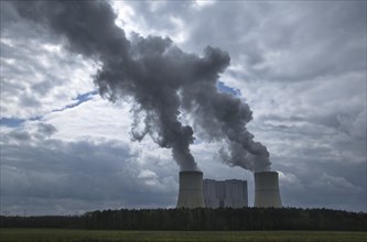 LEAG's Schwarze Pumpe lignite-fired power plant. Niederlausitz