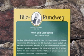 Information board Bilz Rundweg