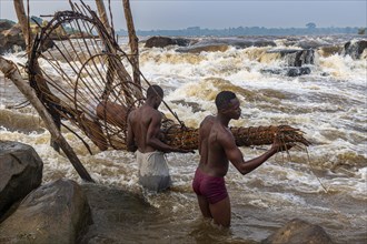 Indigenous fishermen from the Wagenya tribe