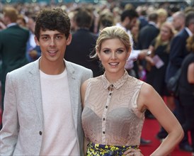 Matt Richardson and Ashley James attends The World Premiere of The Inbetweeners 2 on 05.08.2014 at The VUE Leicester Square