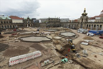 Major construction site Dresden Zwinger