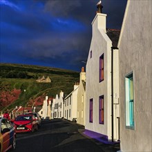 Typical houses in the fishing village of Pennan