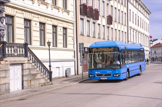 Bus of line no. 60 on Norra Hamngatan in Gothenburg