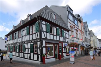 Half-timbered house in main street
