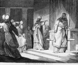 Uzziah burning incense in the temple and becoming a leper
