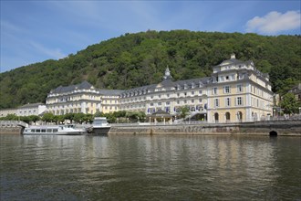 View of the spa hotel on the Lahn