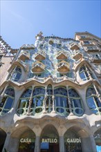 Facade of Casa Batllo by Antoni Gaudi