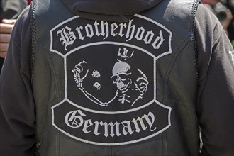 Back of a cowl from the rocker group Brotherhood Gemany