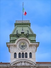 Tower clock on the Palazzo del Municipio