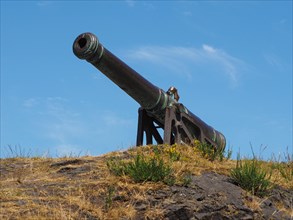 Portuguese cannon on Calton Hill in Edinburgh