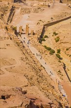 Overlook over the Unesco world heritage site Petra