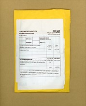 CN22 customs declaration for international shipping
