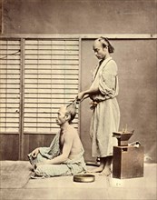 Hairdressing in Japanese style