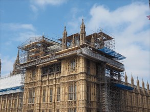 Houses of Parliament conservation works in London
