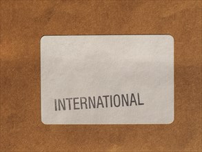 International air mail label
