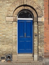 Blue traditional british door