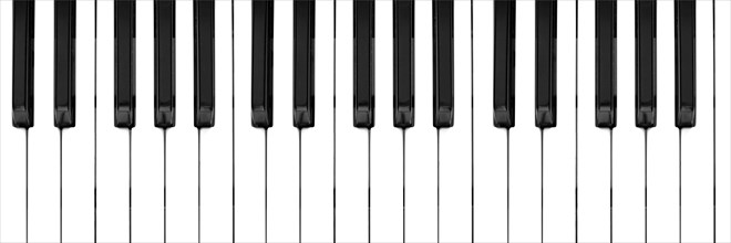 Music keyboard keys