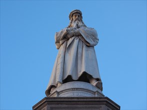 Leonardo da Vinci monument in Milan