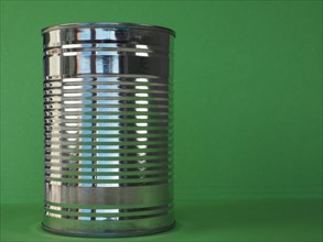 A tin can for canned food conservation food