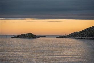 Archipelago islands at sunset