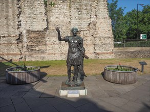 Trajan statue in London