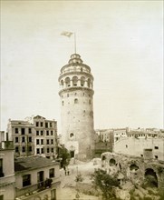The Galata Tower in Constantinople