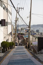 Street with sea view