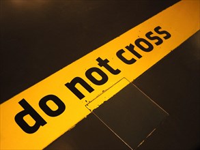 Do not cross sign