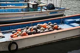 Boats in Gongsuhaean-gil harbour