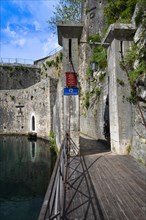South gate with 13th century drawbridge in Old Town of Kotor