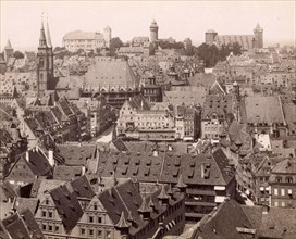 View of the city of Nuremberg in 1890