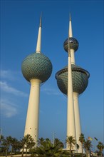 Landmark Kuwait towers in Kuwait City