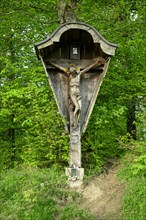 Wayside cross with figure of Christ