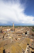 Torre del Mangia and the roofs of Siena