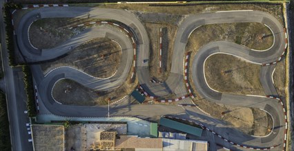 Above view on Go-kart track