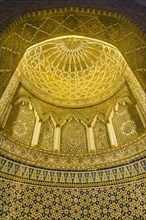 Golden dome inside the magnificent Grand mosque