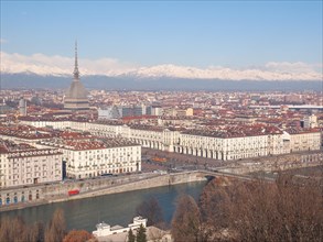 Aerial view of the city of Turin