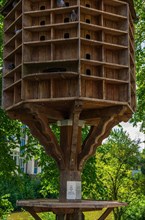Pigeon loft at the east end of the Neckar Island in Tuebingen