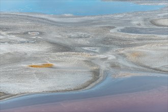 Salt farm in the village of Salin de Giraud near the mouth of the Grand Rhone. Regional nature park Park