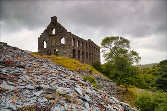 Ruin of an old slate mill