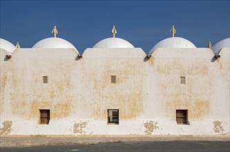 White-washed wall and Dome roof