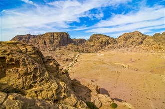 Overlook over the Unesco world heritage sight Petra