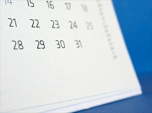 Calendar page detail